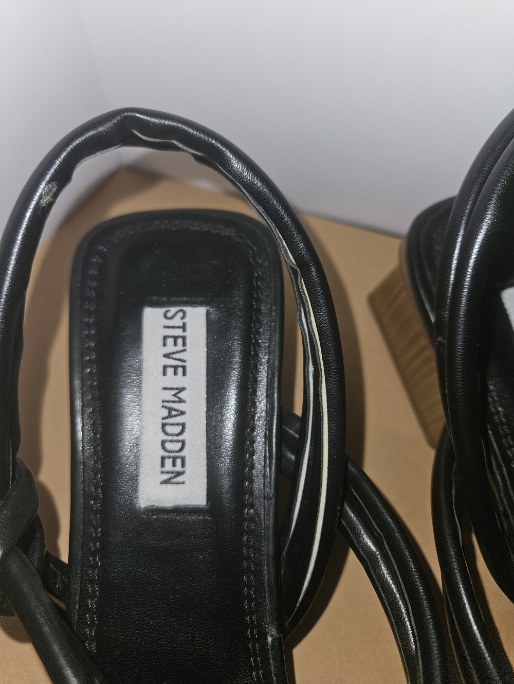 Steve Madden Black Hatti Strappy Sandals. NWOT. (BIN9) - Picture 2 of 8